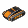 Worx Ersatzakku 20 V 2,0 Ah Kunststoff, 7,3 X 4,5 X 9,1 Cm Mit Ladestandsanzeige