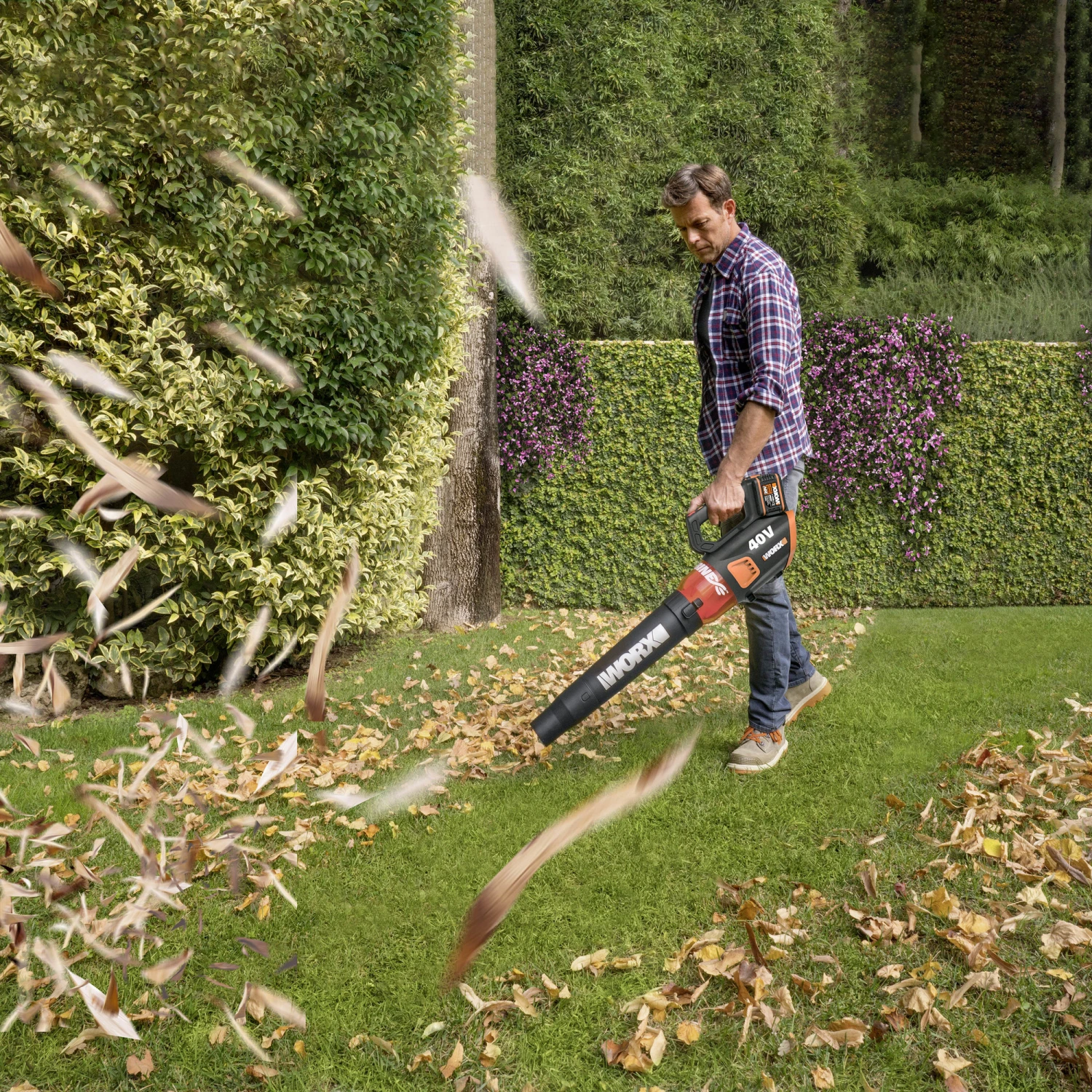 Worx Akku-Laubbläser 'WG584E' Mit Akku Und Ladegerät 2 Worx Akku-Laubbläser 'WG584E' Mit Akku Und Ladegerät – Bild 2