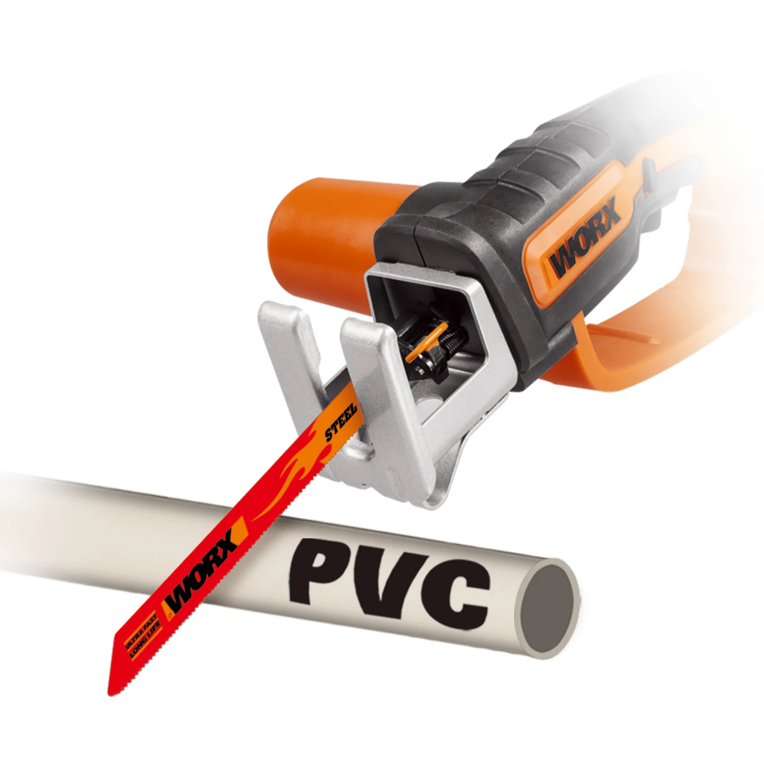 Worx Akku-Astsäge 'WG894E.9' Orange/schwarz 20 V 4 Worx Akku-Astsäge 'WG894E.9' Orange/schwarz 20 V – Bild 4