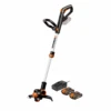 Worx 2-in-1 Akku-Rasentrimmer Und Kantenschneider 'WG163E.3' Mit 2 Akkus Und Ladegerät