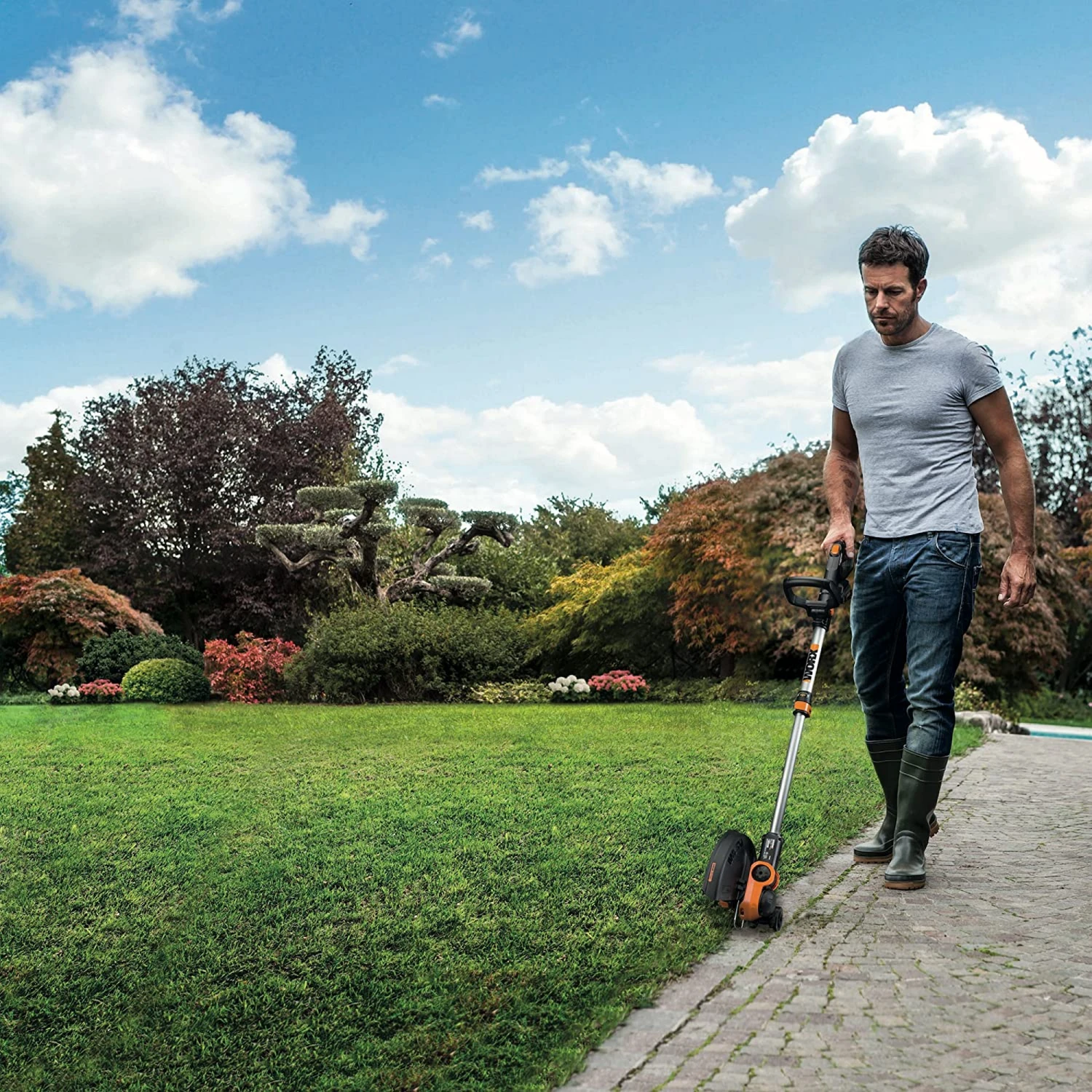 Worx Akku-Rasentrimmer 'WG163E.2' 20 V Mit Akku Und Ladegerät 3 Worx Akku-Rasentrimmer 'WG163E.2' 20 V Mit Akku Und Ladegerät – Bild 3