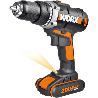 Worx 20 V Akku-Bohrschrauber WX183.1 Inkl. 2 Ah Akkus, Mit Koffer 3 Worx 20 V Akku-Bohrschrauber WX183.1 Inkl. 2 Ah Akkus, Mit Koffer – Bild 3