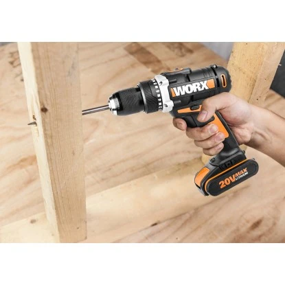 Worx 20 V Akku-Bohrschrauber WX183.1 Inkl. 2 Ah Akkus, Mit Koffer 4 Worx 20 V Akku-Bohrschrauber WX183.1 Inkl. 2 Ah Akkus, Mit Koffer – Bild 4